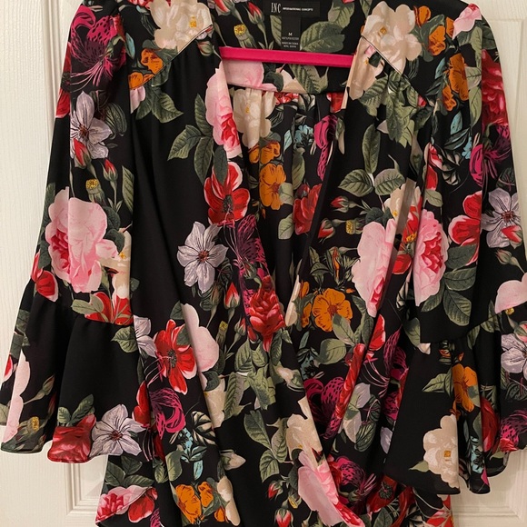 INC International Concepts Floral Flowy Women's Top - Picture 1 of 5